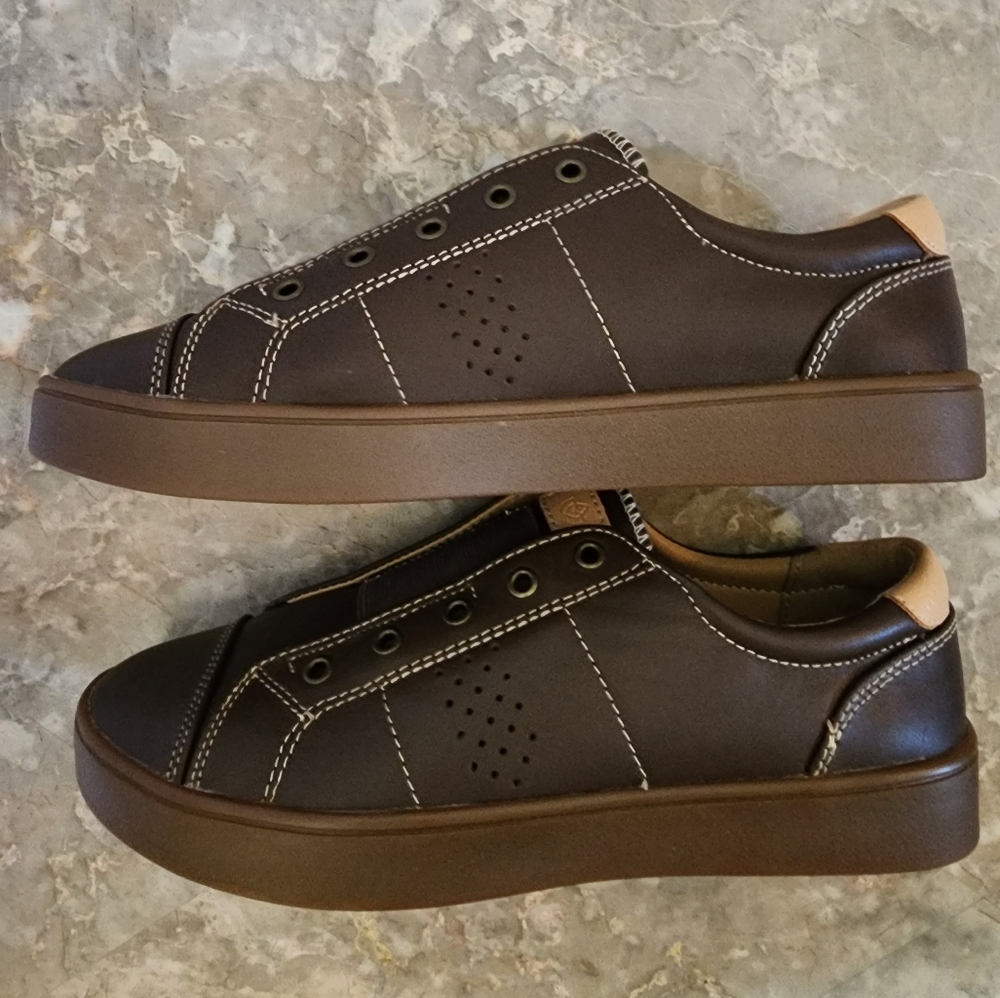 Spenco Malibu Lux orthotics Size 8.5B Leather Espresso - Picture 2 of 6